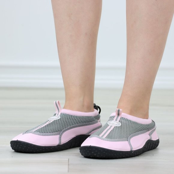 Pink Slip On Water Shoes Under Water Swimming For Beach, Pool Or River - Picture 13 of 13